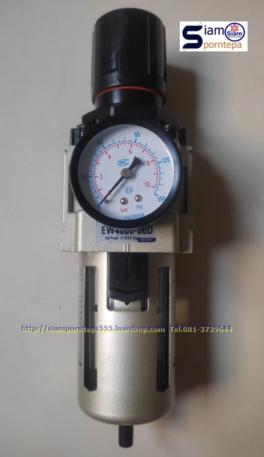 EW4000-04D Filter regulator 1 unit  size 1/2" Auto  Pressure 10 bar(kg/cm2) 150 psi 